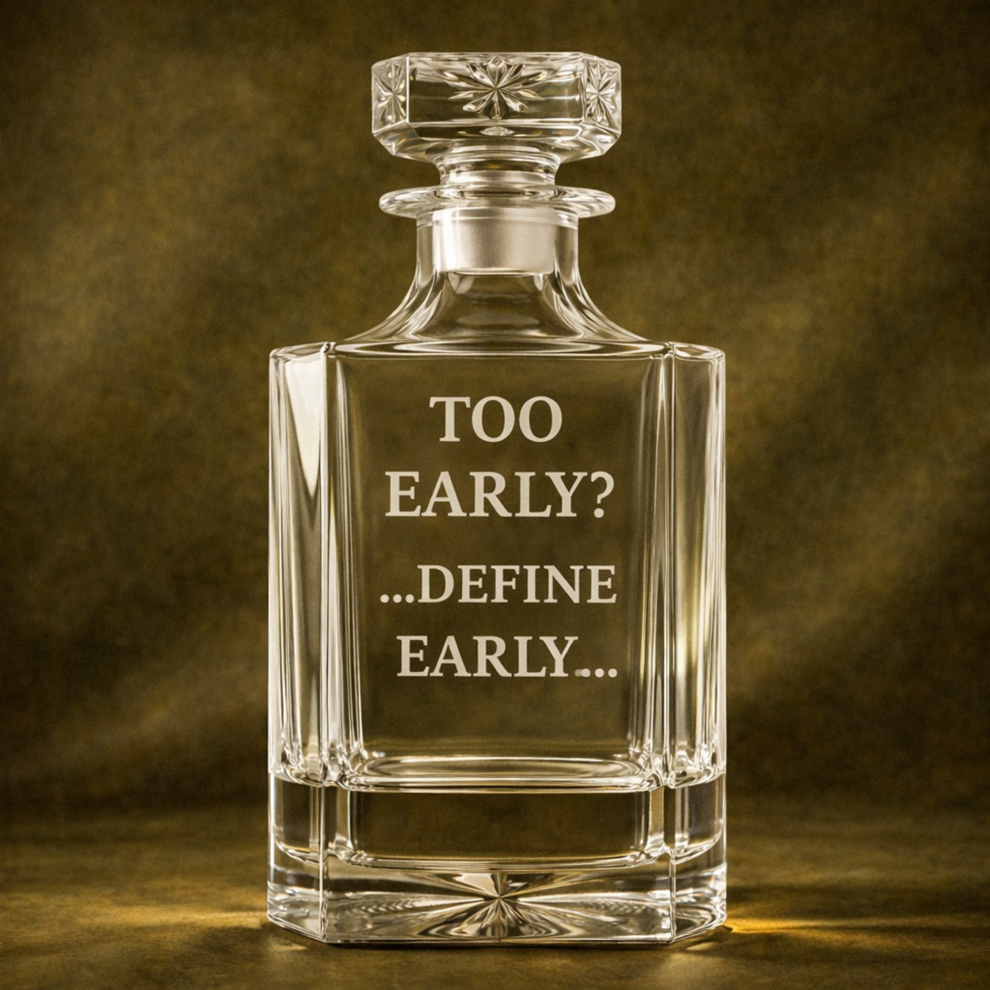 Social Etchtiquette — Too Early? / Define Early Decanter