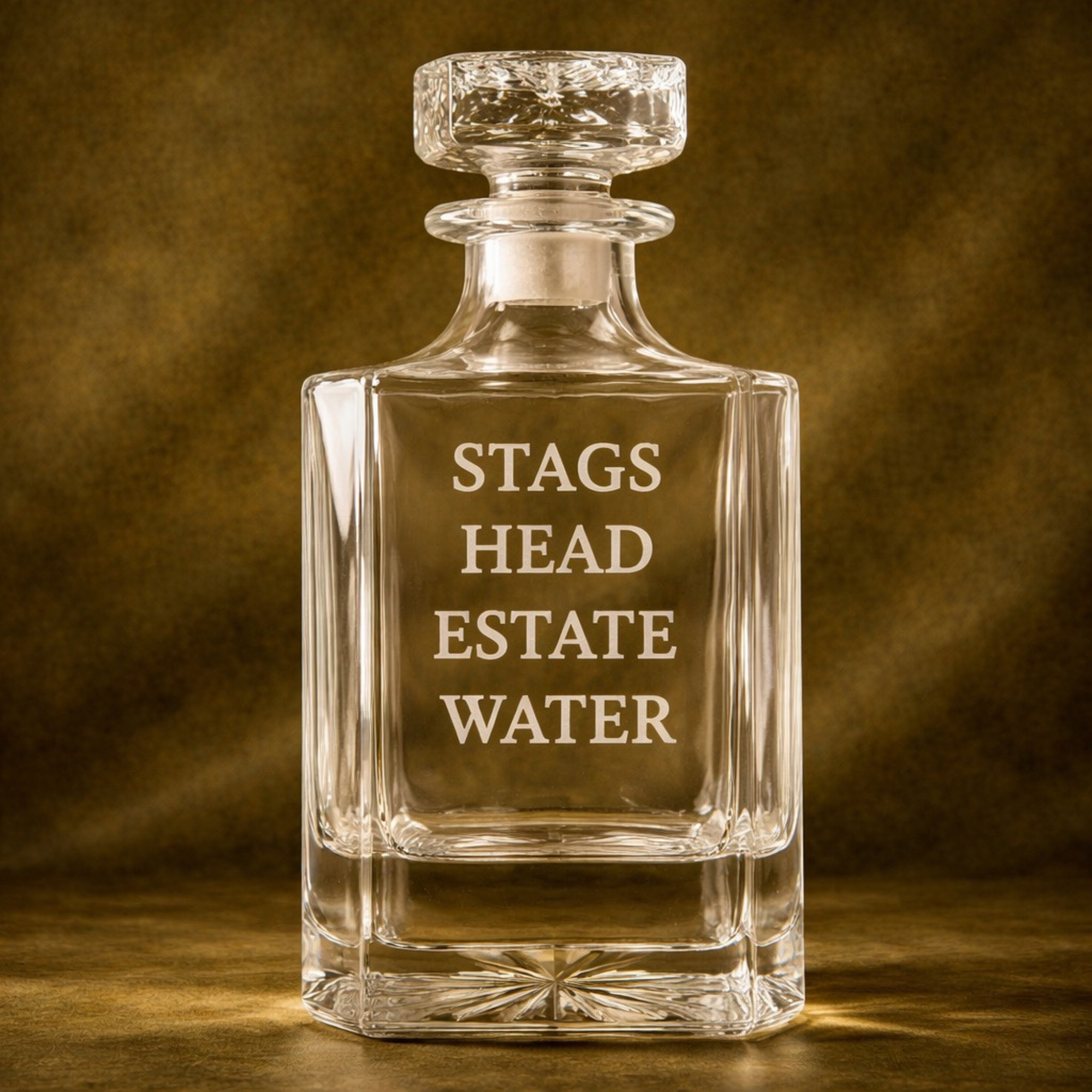 Social Etchtiquette — The Stags Head Retreat Water Decanter