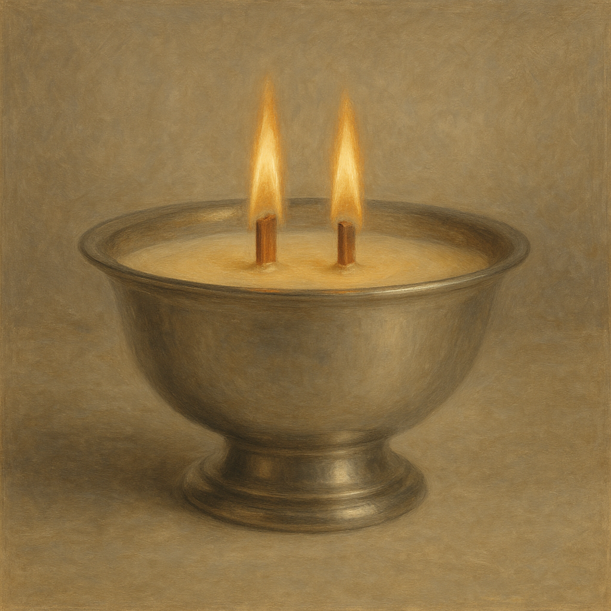 Revere Bowl Candle - Silver Plate