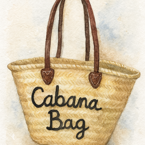 The Kitty Badminton Straw Bag - Pick your Quote