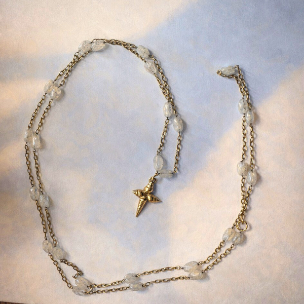 207 | Moonstone and Cross Lariat