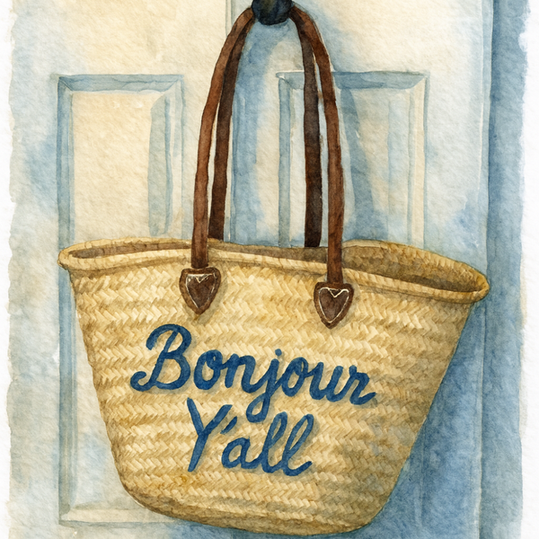 The Kitty Badminton Straw Bag - Pick your Quote