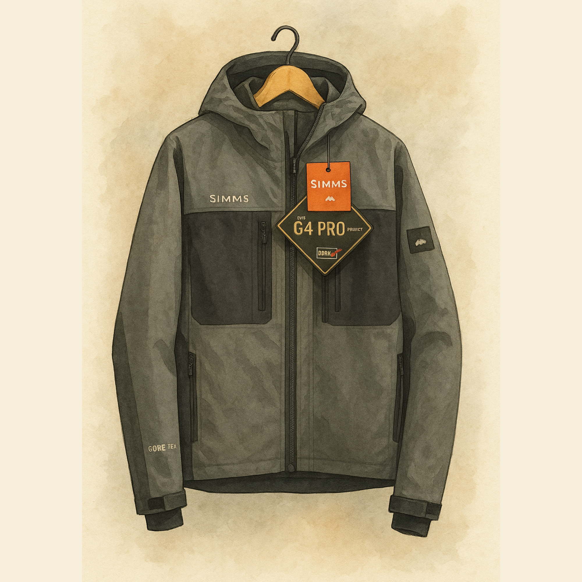 Simms G4 Pro Wading Jacket — Gore-Tex, New with Tags