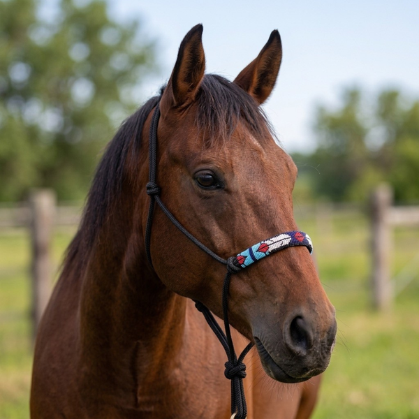 720 | Because Plain is Boring - Beaded Rope Halter