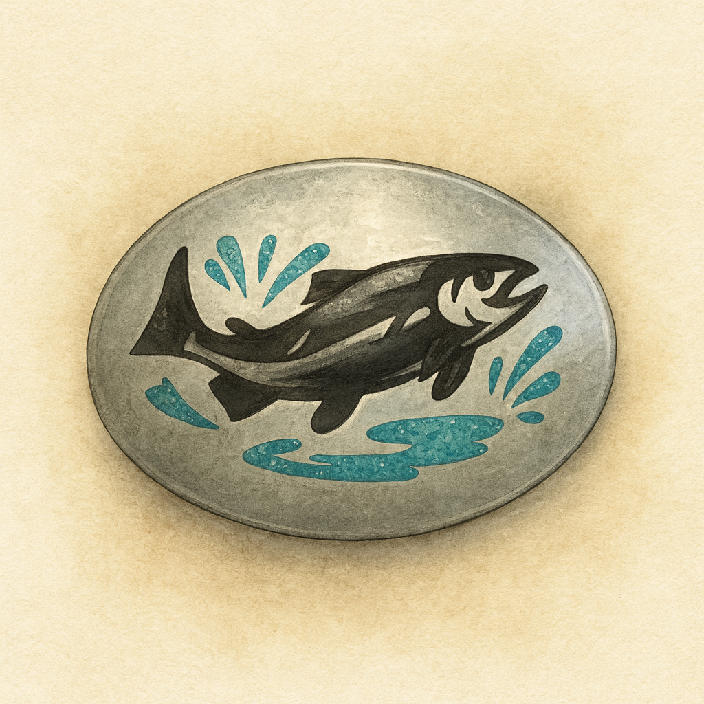 “CB” Mystery Fish Buckle