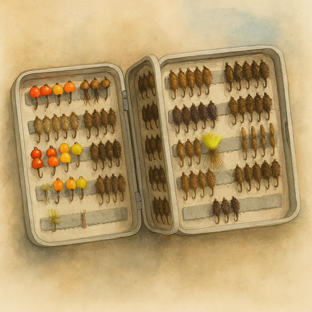 Box of Fly Fishing Flies (2 choices)