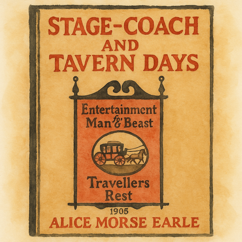 623 | Stage-Coach & Tavern Days — Alice Morse Earle (1905 Reprint, Decorative Cloth)