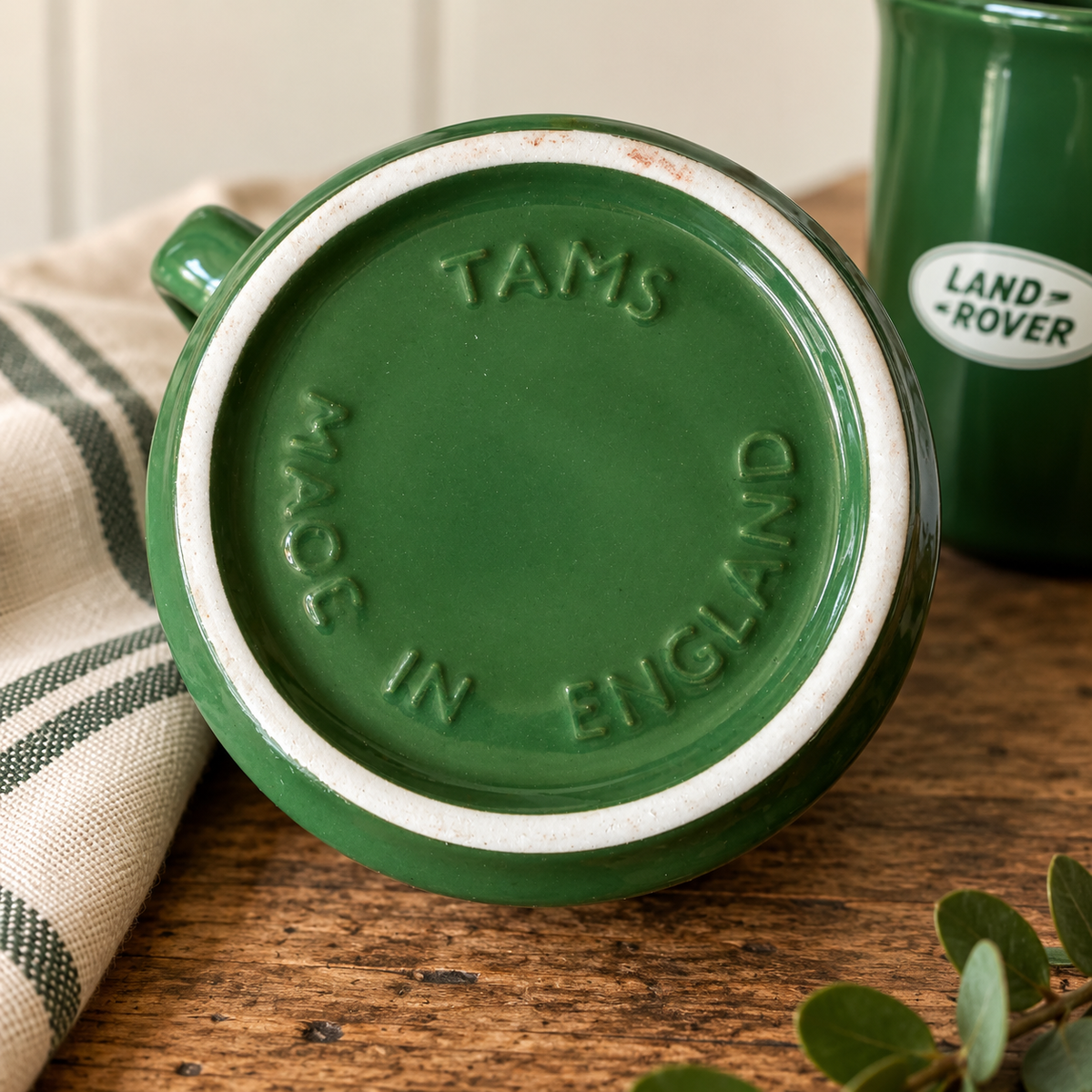 810 | Vintage Land Rover Mugs, Tams England — Pair