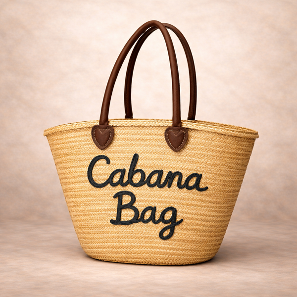 903 | The Kitty Badminton Straw Bag - Pick your Quote