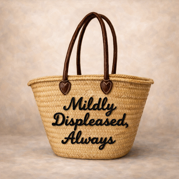 903 | The Kitty Badminton Straw Bag - Pick your Quote
