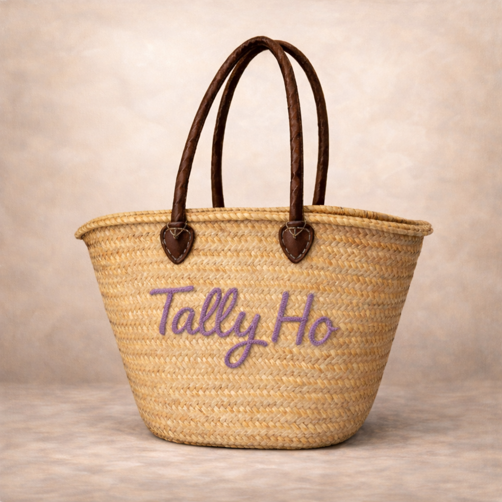 903 | The Kitty Badminton Straw Bag - Pick your Quote