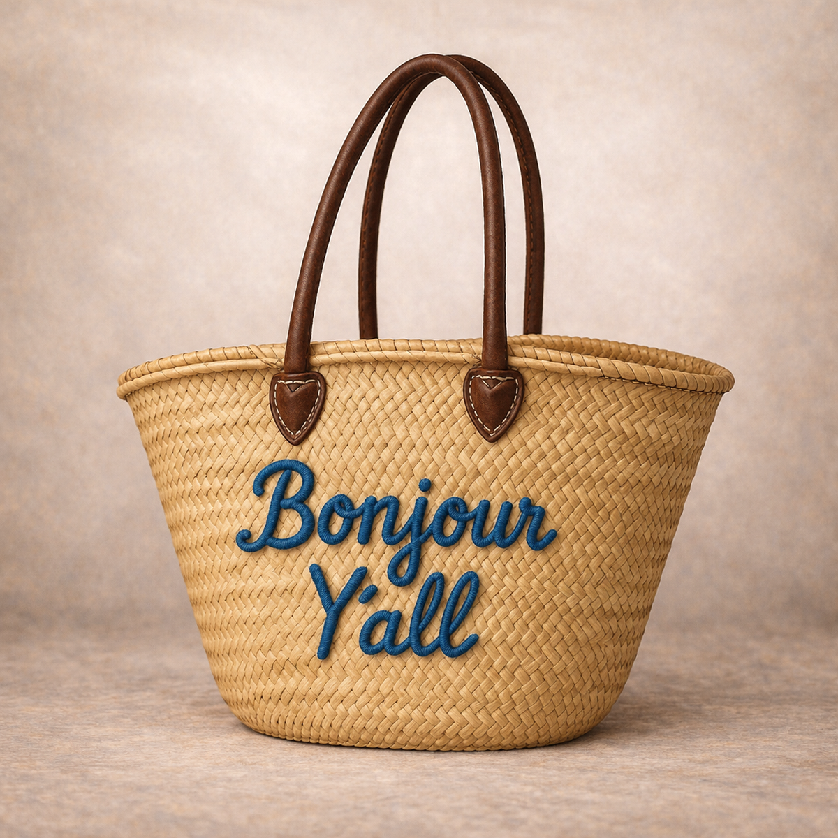 903 | The Kitty Badminton Straw Bag - Pick your Quote
