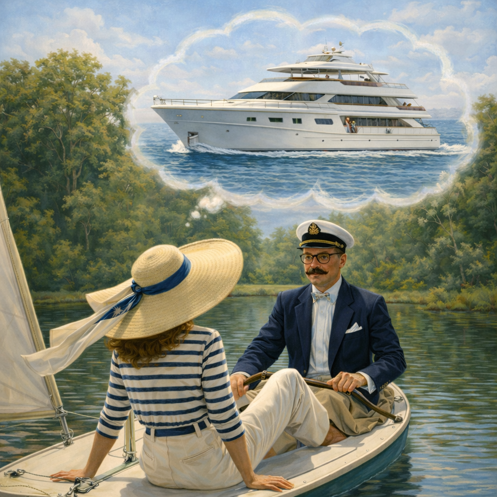 "Yachty" — The Kitty Badminton Barge Collection