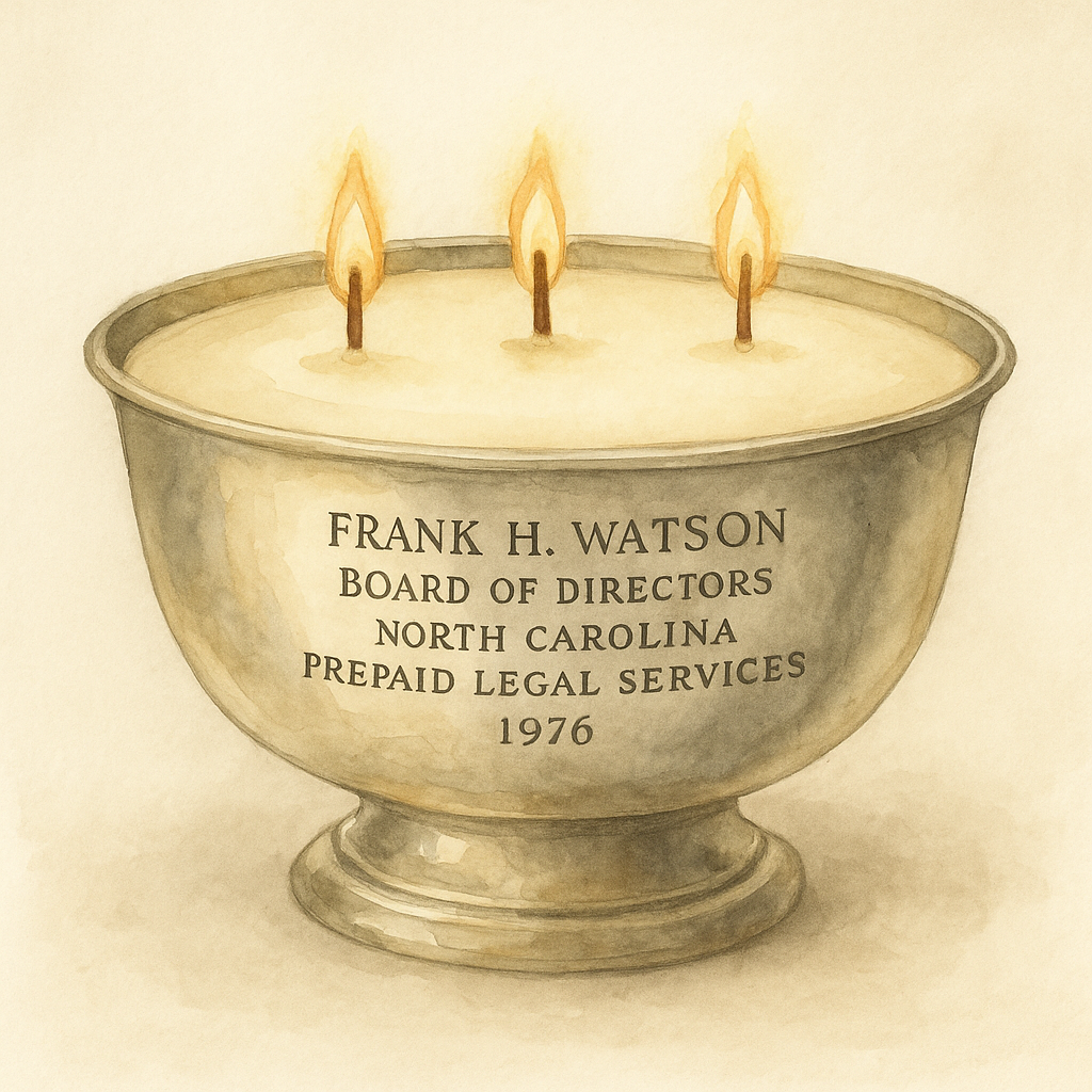 Frank H Watson Candle