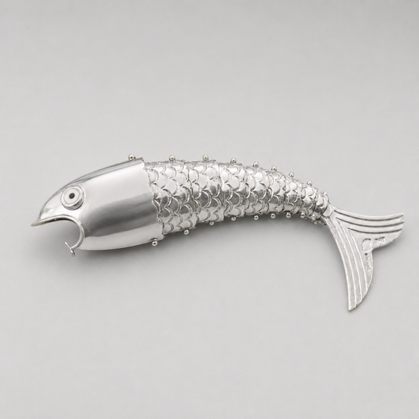 411 | Silver Plate Articulating Fish Bottle Opener
