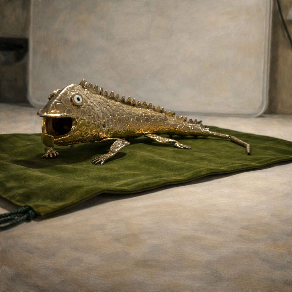 Los Castillo Taxco Articulated Silver Iguana Bottle Opener